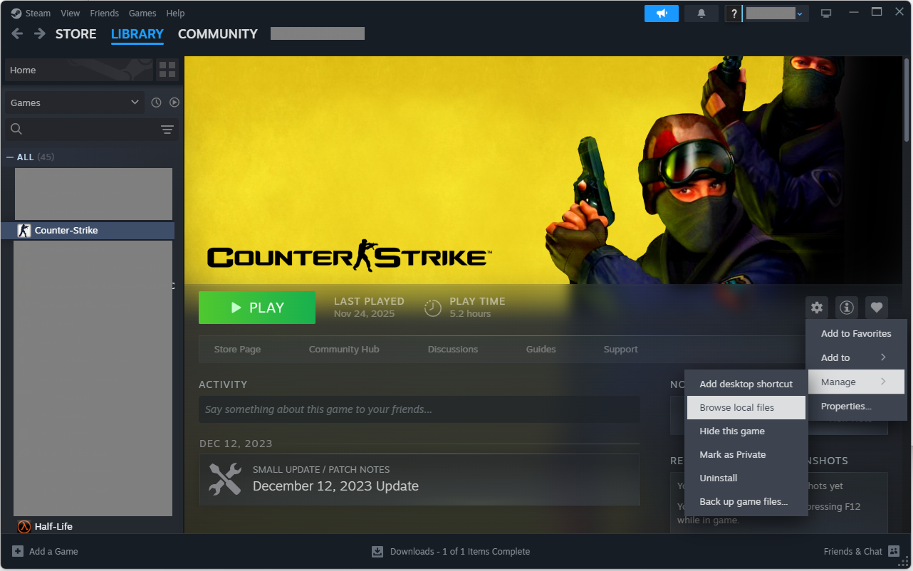 Steam Browse Files